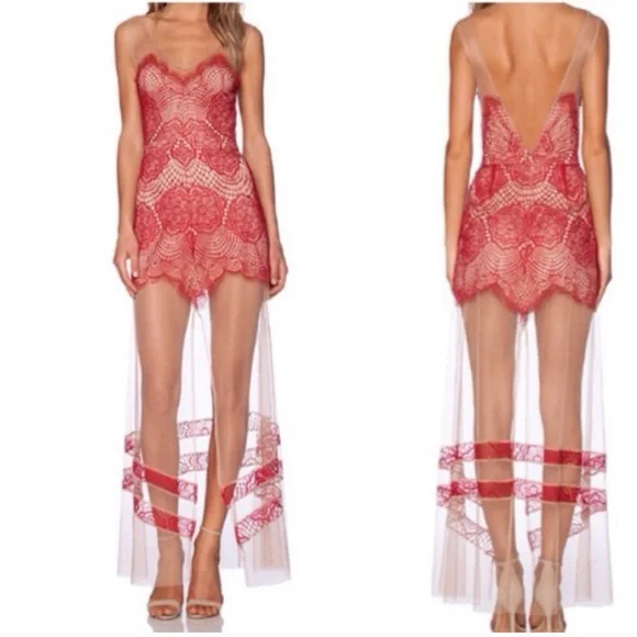 BNWT For Love and Lemons Antigua Lace Maxi Dress S